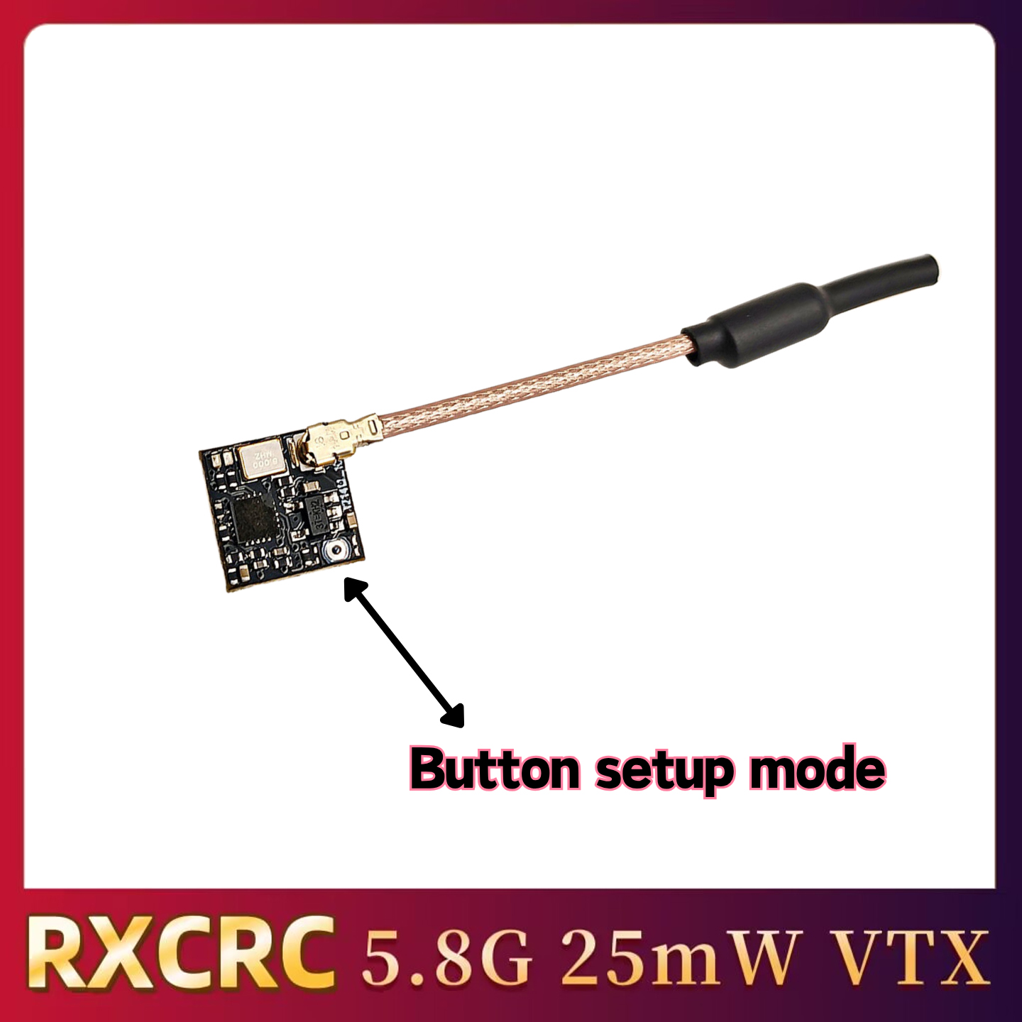 RXCRC 5.8GHz 48CH FPV 25mW ana - Fpv Drone Frame recensie en prijs
