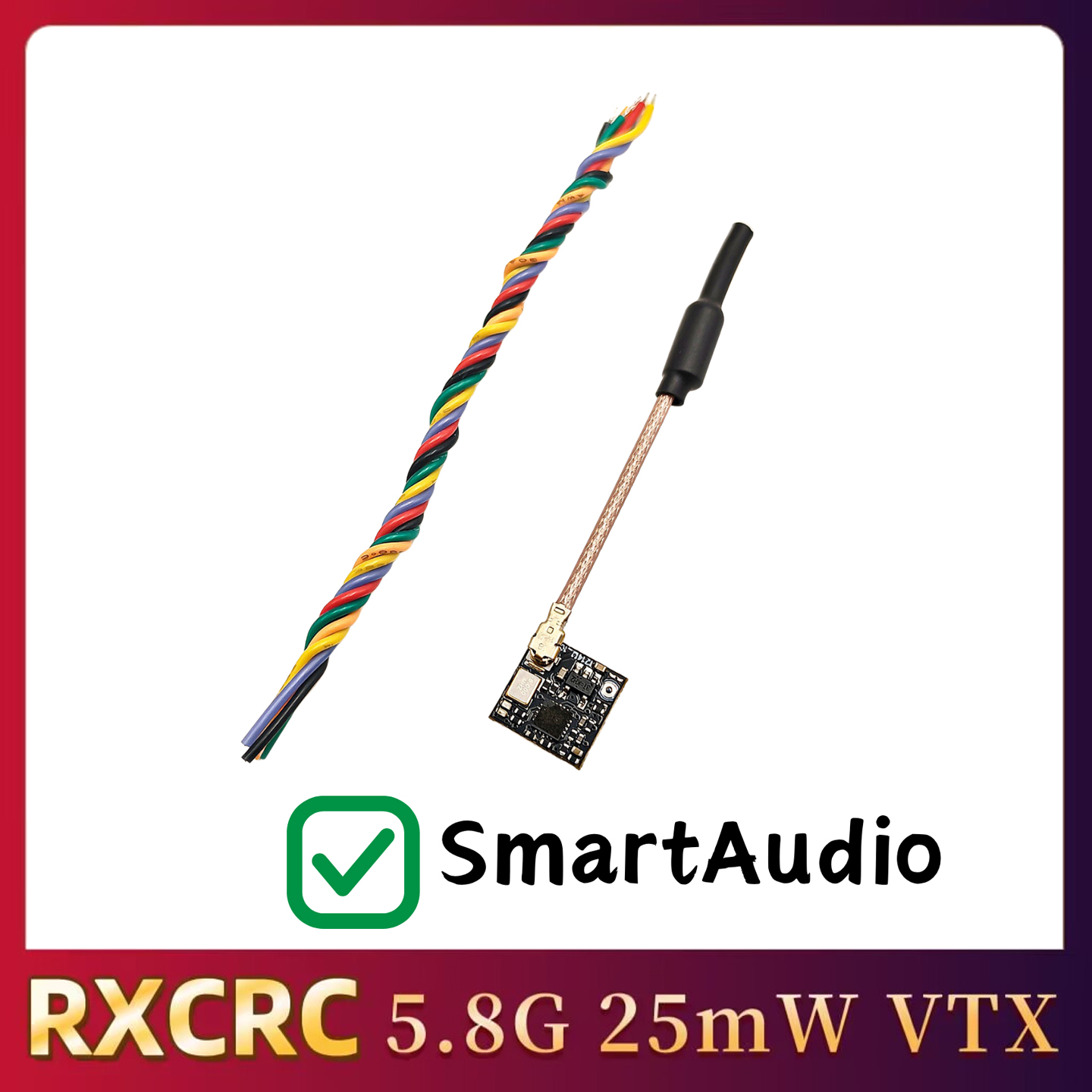 RXCRC 5.8GHz 48CH FPV 25mW ana - Fpv Drone Frame recensie en prijs